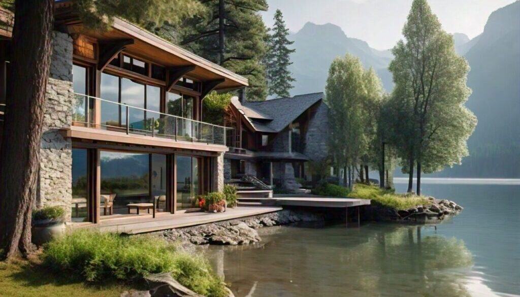 lakefront property in nature