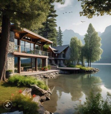 lakefront property in nature